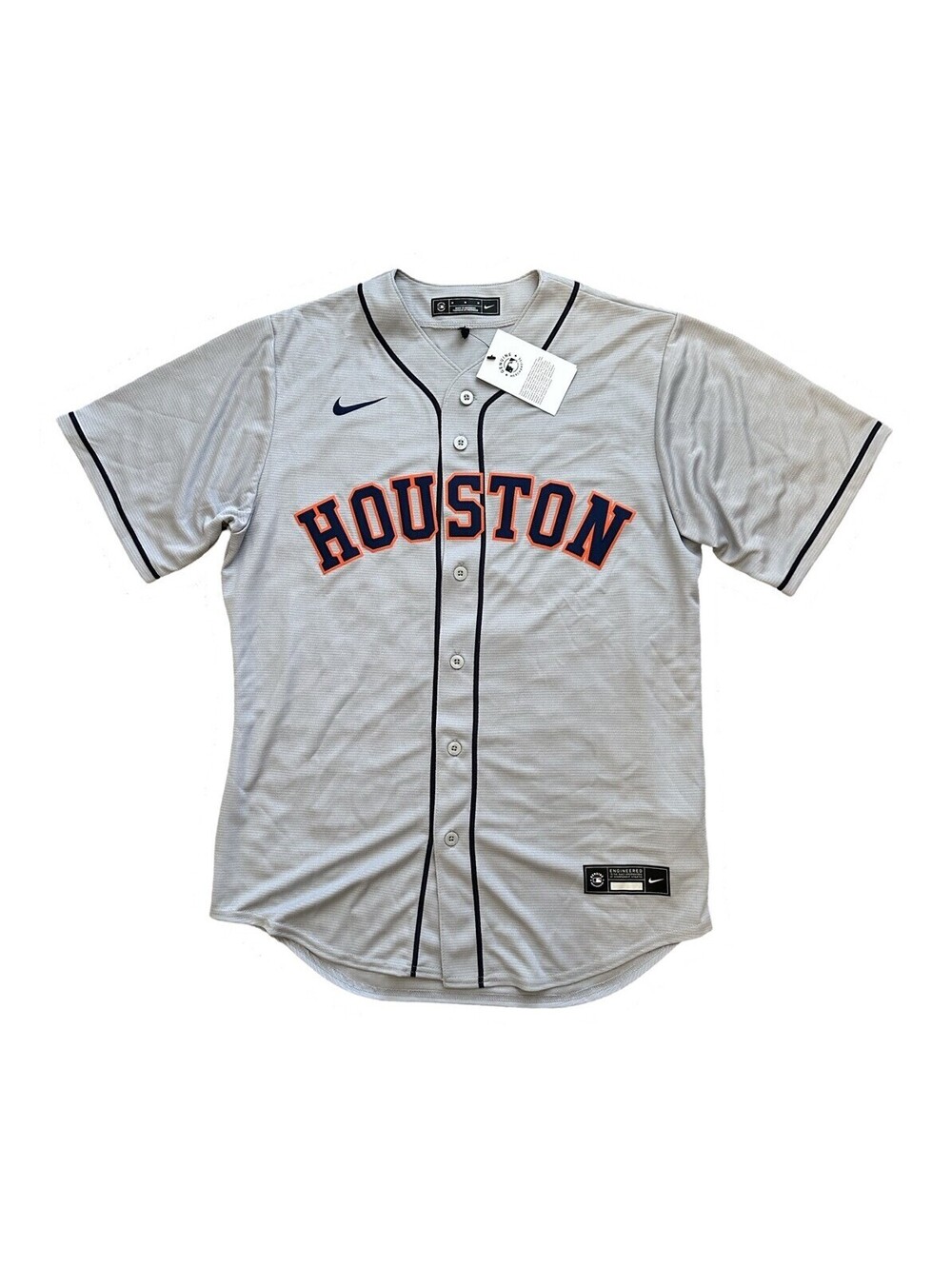 Nike Houston Astros Alex Bregman #2 Gray Baseball MLB Jersey Men's Size Medium
